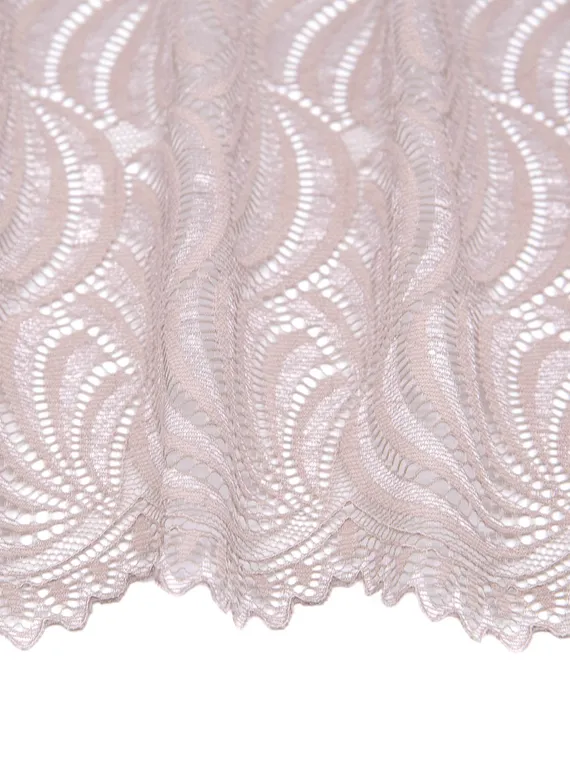 1361 Кружево эластичное 19.5 см, Италия, кофе с молоком 030