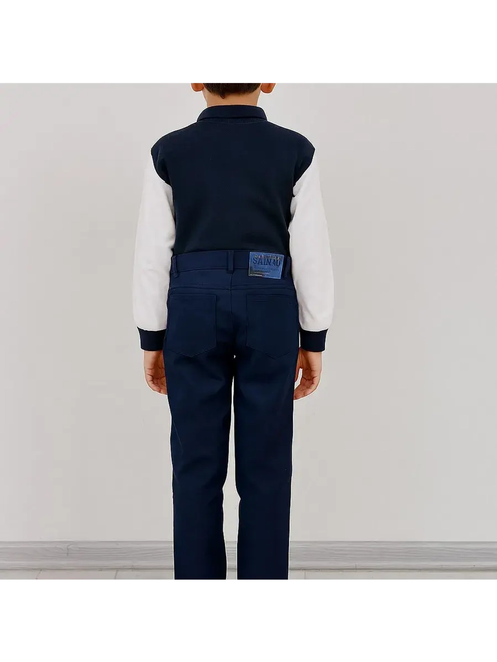 Брюки школьные классические для мальчика синие