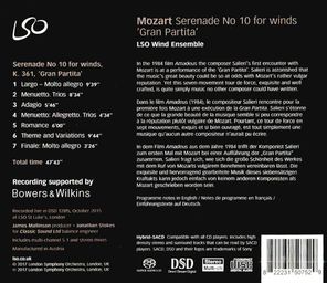 LSO Wind Ensemble / Mozart: Serenade NO. 10 In For Wings 'Gran Partita' (SACD)
