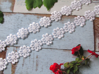 Кружево плетеное, ш. 2,2-2,5 см. (белый)