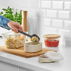 IKEA UTBJUDA  (ИКЕА УТБЙУДА)  -  Ланч-бокс для сухих продуктов, светло-серо-бежевый