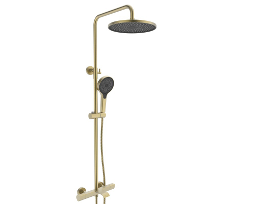 343561-S Душевая система с термостатом (МАТ. ЗОЛОТО) ViEiR (5/1шт)