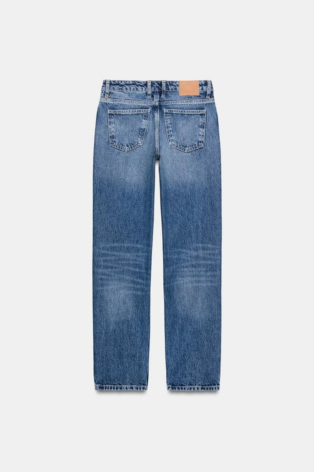 ZARA ДЖИНСЫ Z1975 RELAXED SLIM СО СРЕДНЕЙ ПОСАДКОЙ, СИНИЙ