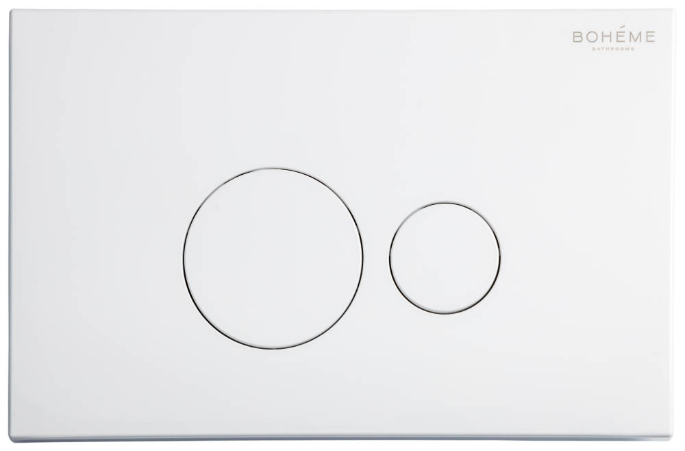 Кнопка для инсталляции Boheme, пластик WHITE