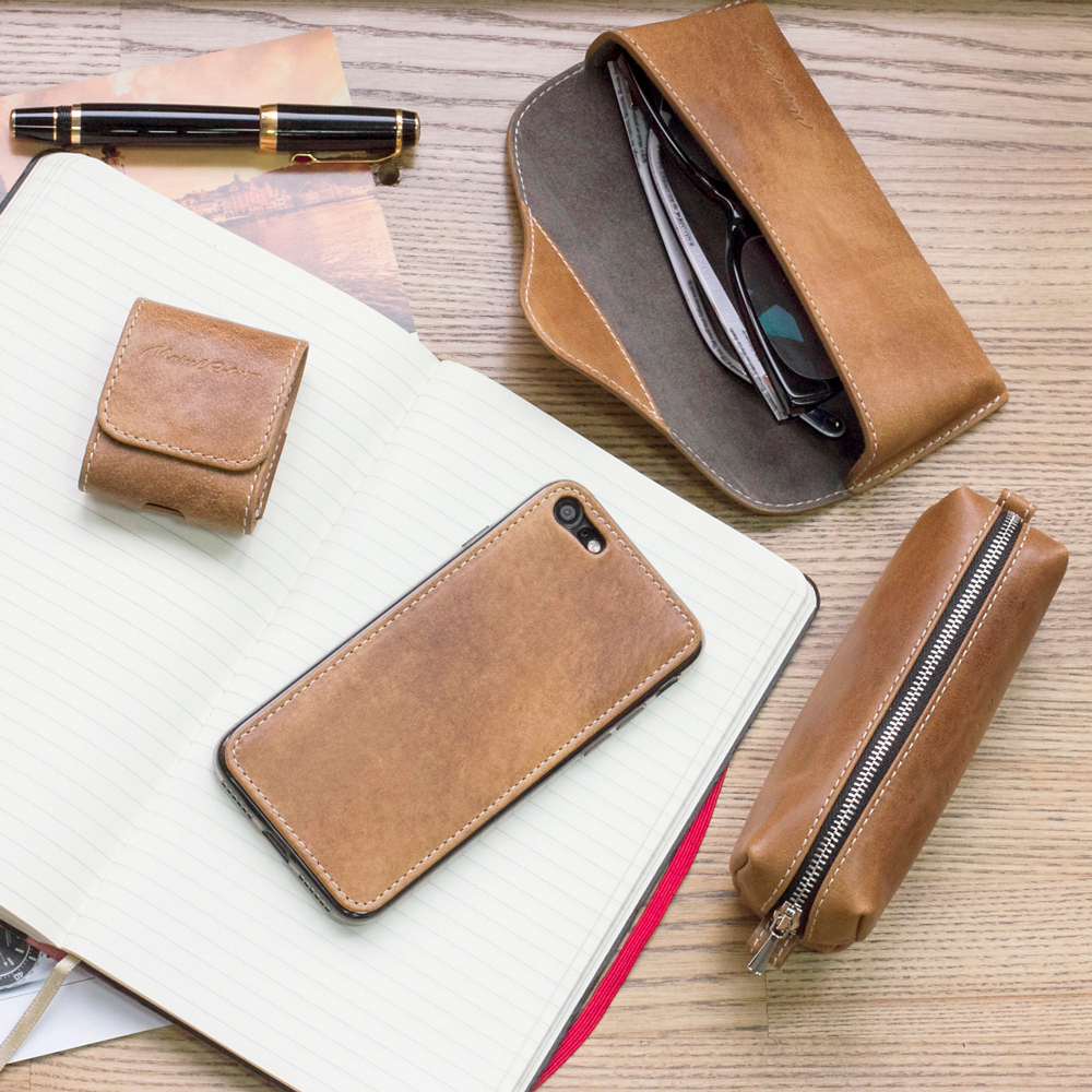 Ключница Coffre из кожи теленка цвета винтаж