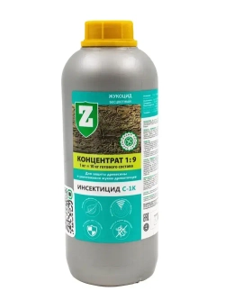 Зелест Жукоцид С-1К для защиты древесины и уничтожения жуков-древоточцев. Бесцветный, 1 кг