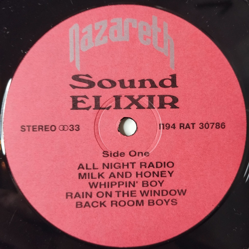 Винтажная виниловая пластинка LP Nazareth Sound Elixir (Россия 1994) Milk And Honey