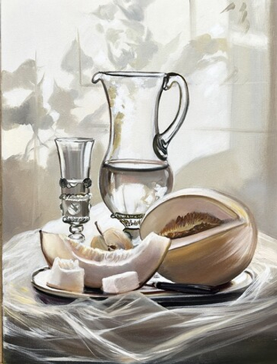 Дыня с кувшином