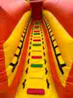 Коммерческий надувной батут «Сафари-Тигр» 10*9*8м, с двумя горками