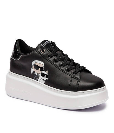 Кожаные кроссовки anakapri Karl Lagerfeld - черный(KL63524T)