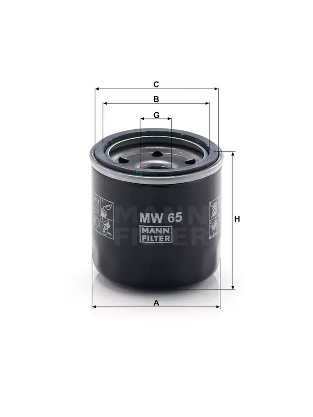 Фильтр масляный MW65 ( AC ATVи Z1XT снегоход)