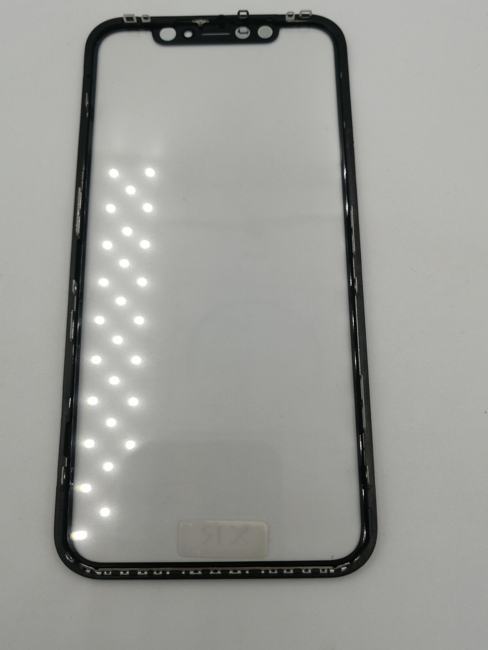 Стекло для дисплея Apple iPhone Xr в сборе с рамкой OCA Черное