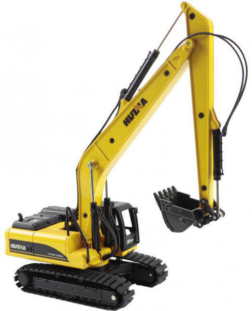 Модель 1:50 Гусеничный экскаватор желтый