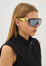 Спортивные очки 720armour Alpha / Matte Black / Matte Lush Chartreuse Temple / Platinum Grey Ti Lens