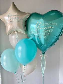 Воздушные шары на выписку девочки №763