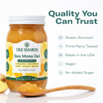 True Sea Moss, гель из морского мха-суперфуда, 5 в 1, манго, 473 г (16 жидк. унций)