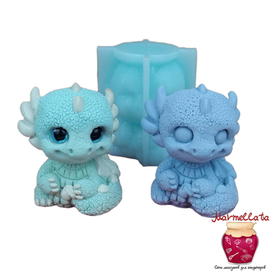 Силиконовая форма 3D "Дракоша Сара"