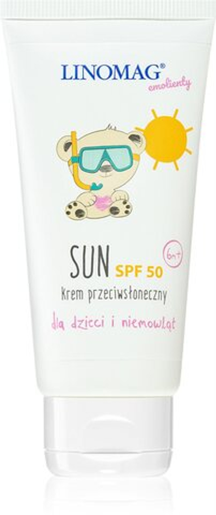 Linomag Sun SPF 50 - солнцезащитный крем для детей /  SPF 50 50  ml  / GTIN 5900558001427