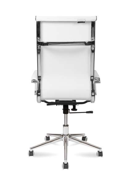 Кресло офисное Норден / Хельмут / (white) сталь + хром / белая сетка