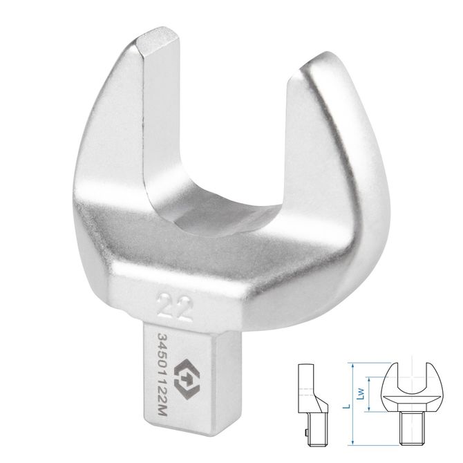 KING TONY (34501122M) Насадка рожковая серии "FIT", 22 мм, 9х12 мм