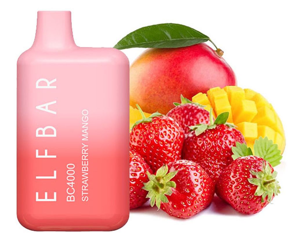 Elf Bar BC4000 - Strawberry Mango (5% nic)