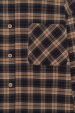 Рубашка в клетку, Коричневая