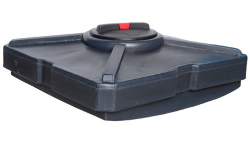 Бак для Душа Дачный (малый), БДм. с местом для установки тэна для подогрева воды. Экогрупп ДВ 190 л.(370x980x980см;черный) - арт.561163