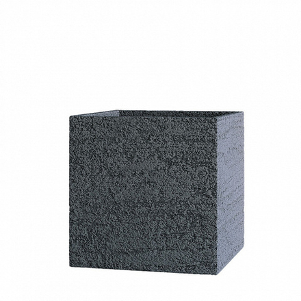 Кашпо CUBE EROSIA GRAY 30x30x30