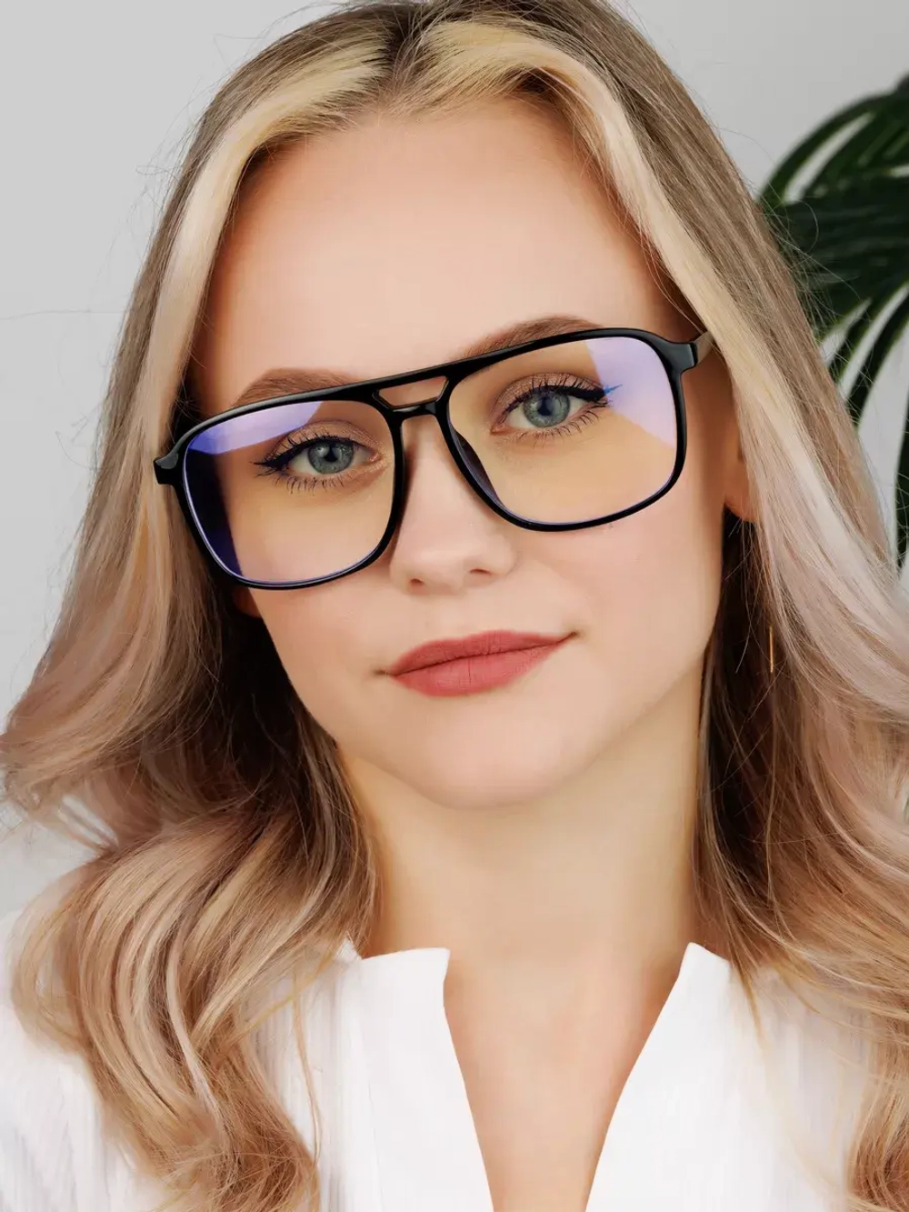 Очки для компьютера имиджевые защитные прозрачные нулевки