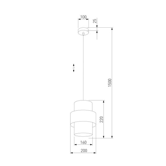 Подвесной светильник TK Lighting 5306 Calisto Black