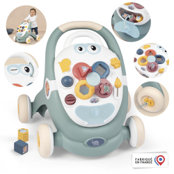 Ходунок-толкатель Smoby Little интерактивный 3 в 1 с игровой панелью от 12 месяцев арт. 140304 — фото 2