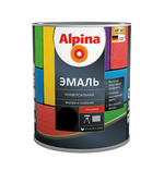ЭМАЛЬ АЛКИДН. ALPINA ЭМАЛЬ УНИВЕР ГЛЯНЦ. ЧЕРНЫЙ 0,75Л / 0,77КГ