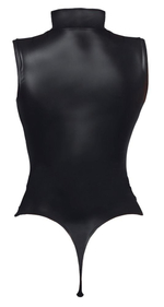 Матовое боди с вырезом в области декольте (Размер: S) (Цвет: черный)