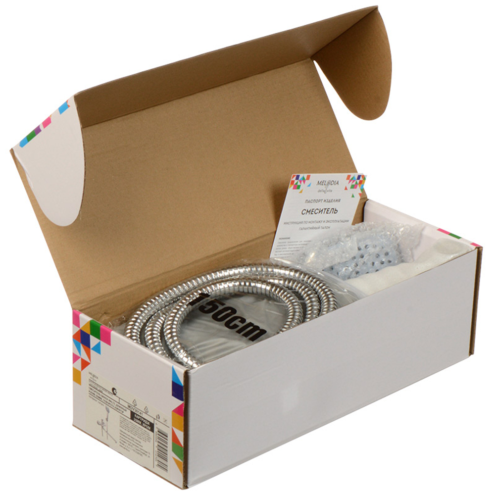 Смеситель ванна MELODIA Waltz картридж 35мм длинный излив 350мм поворотн.аэратор, хром MDV30141