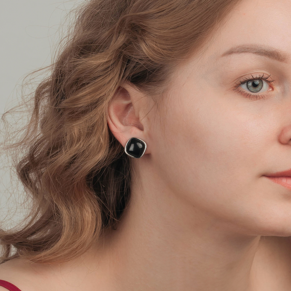 Серьги Possebon Agata Preto A0892.4 S
