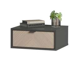 Тумба прикроватная Fjord 1 ящик подвесная (темно-серый)