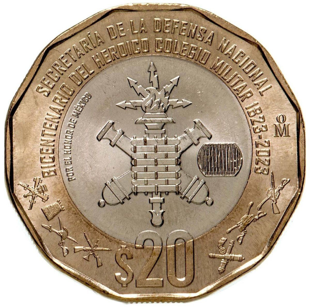МЕКСИКА, 2023, 20 ПЕСО [БИМЕТАЛЛ] [UNC]