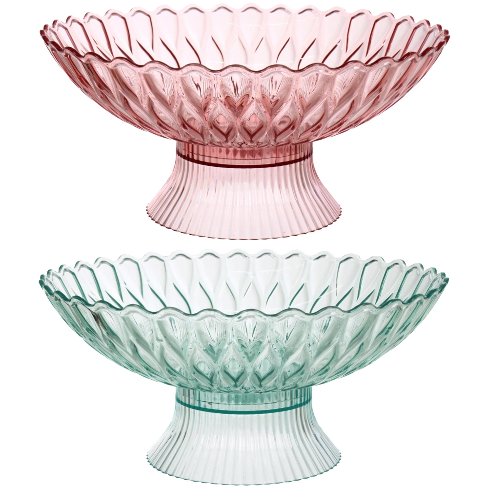 Фруктовница пластиковая «Ажур» 24,5*12см, микс цветов