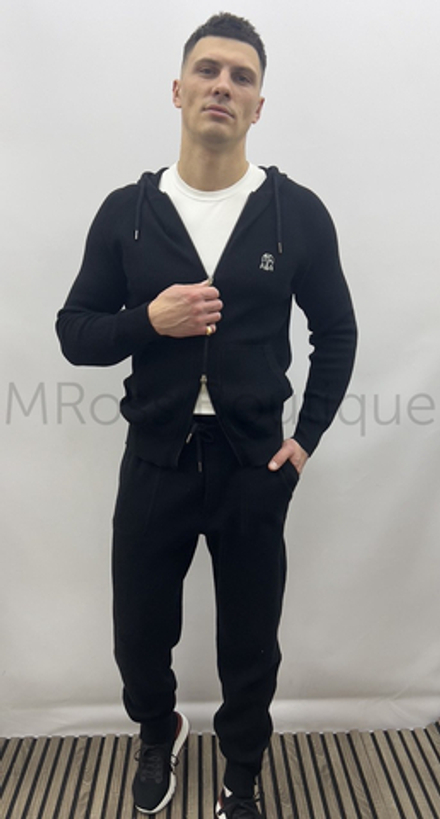 Мужской черный спортивный костюм Brunello Cucinelli