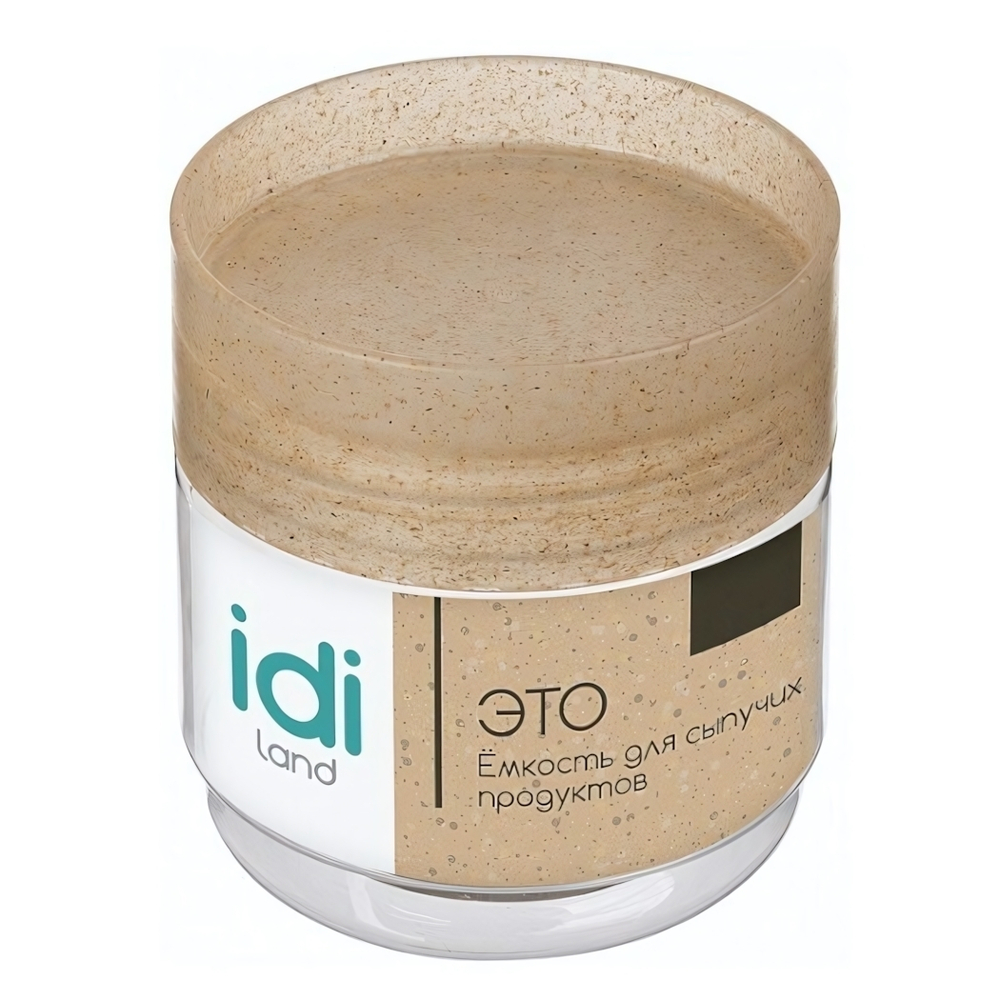 Емкость для сыпучих продуктов "Palermo" 0,5л (бесцветный флэк)