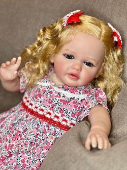 Кукла Реборн мягконабивная 60см в пакете (FA-176)