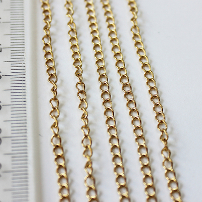 Цепь люкс позолота 4х3мм (10СМ)