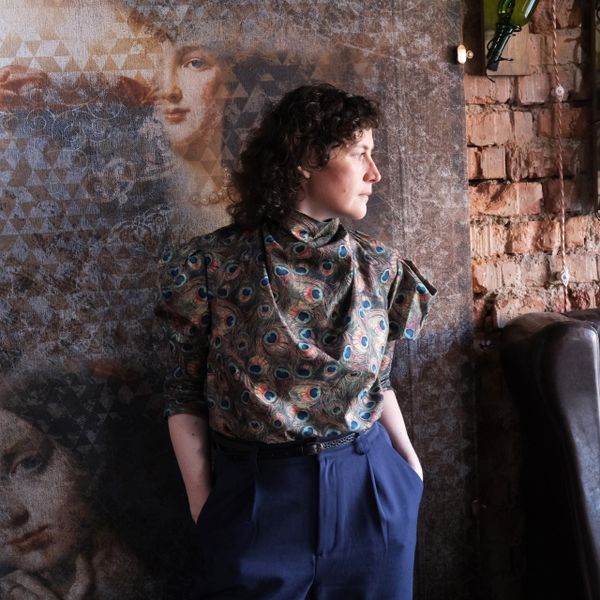 ПЕРО ПАВЛИНА, ОТРЕЗ 90 СМ 100% хлопок Handmade Fabrics 3