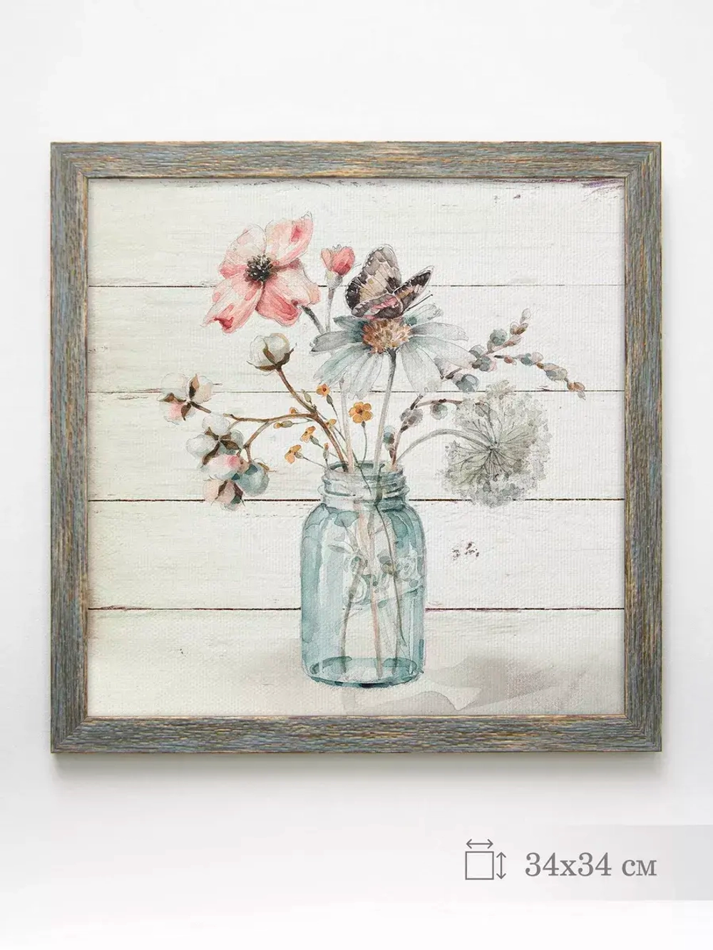 Картина на стену интерьерная на холсте 34*34 см
