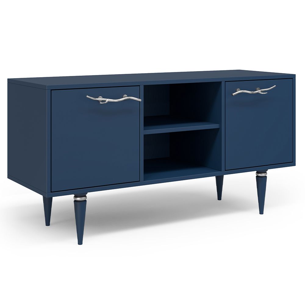 Тумба под ТВ Арт Колор matte 117см Классик Сильвер Королевский синий матовый