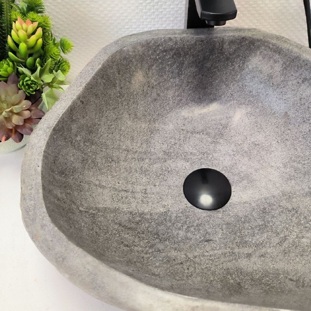 Раковина из речного камня RS-63558 (45*40*15) 0122