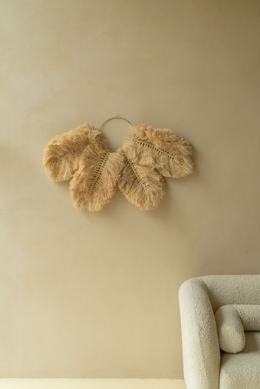 Украшение настенное из пушистой рафии / Bohemian Lovers