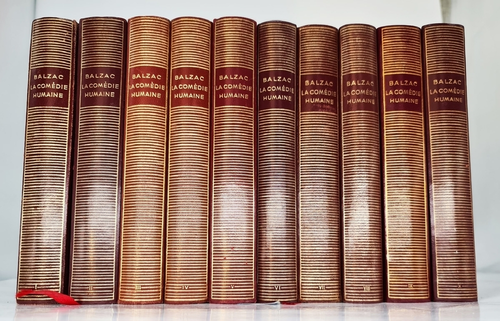 "La Comedie Humaine (Человеческая Комедия). 10 томов". Balzac (Оноре де Бальзак). 1950 г.