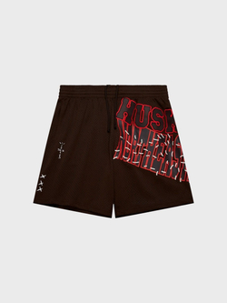 Шорты Cactus Jack Travis Scott x Mitchell & Ness Northeastern University Basketball Brown