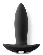 Черный анальный вибромассажер MINI PLUG - 9,5 см. (Цвет: черный)